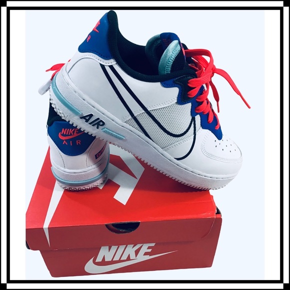 NIKE AIR FORCE 1 REACT GS - Y7/ Woman’s Size 8 NEW!! - Picture 4 of 10